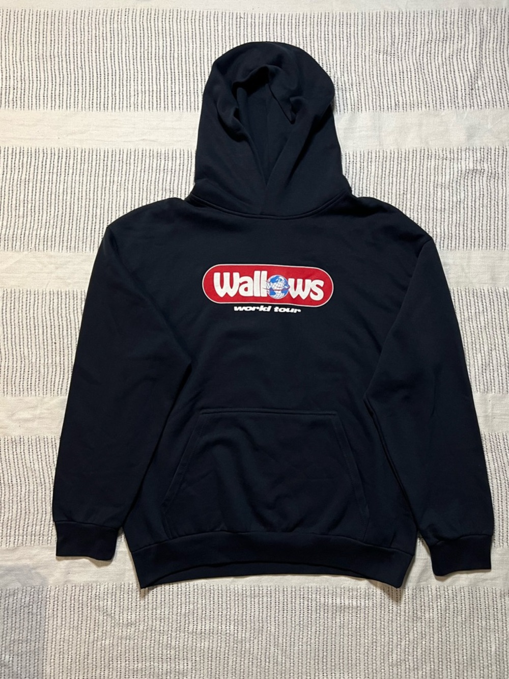 SOLD wallows 2024 tour hoodie navy blue